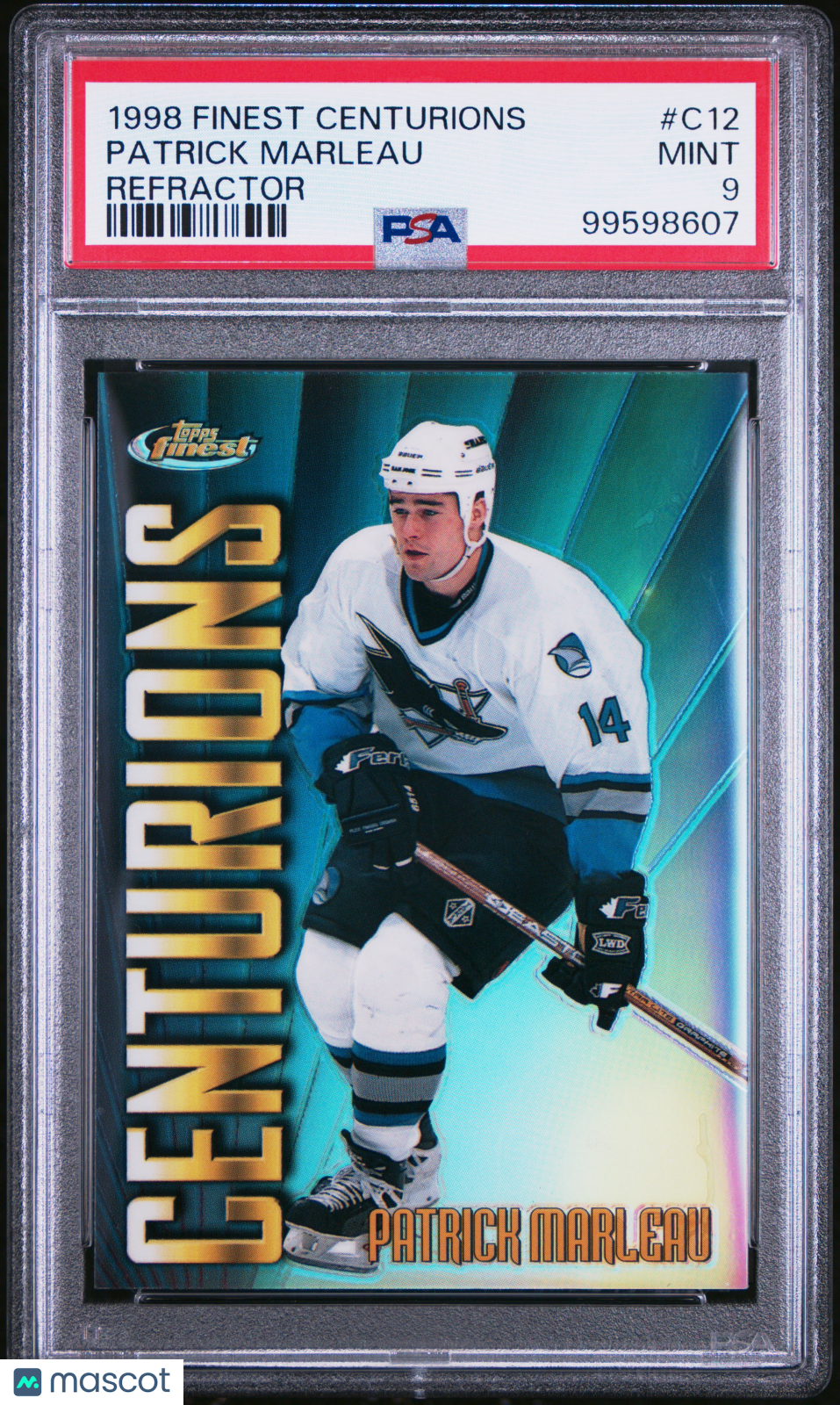 1998 Finest Centurions Patrick Marleau #C12 Refractor PSA 9