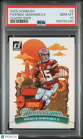 2025 Donruss Patrick Mahomes Downtown PSA 10