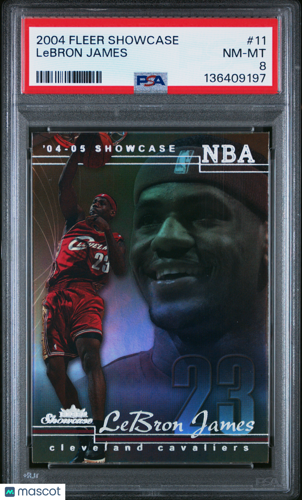 2004 Fleer Showcase LeBron James PSA 8