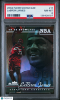 2004 Fleer Showcase LeBron James PSA 8