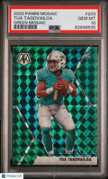 2020 Panini Mosaic Tua Tagovailoa #203 Green PSA 10