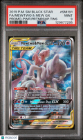 2019 Pokemon Mewtwo & Mew Gx Promo Partnership Tin PSA 9