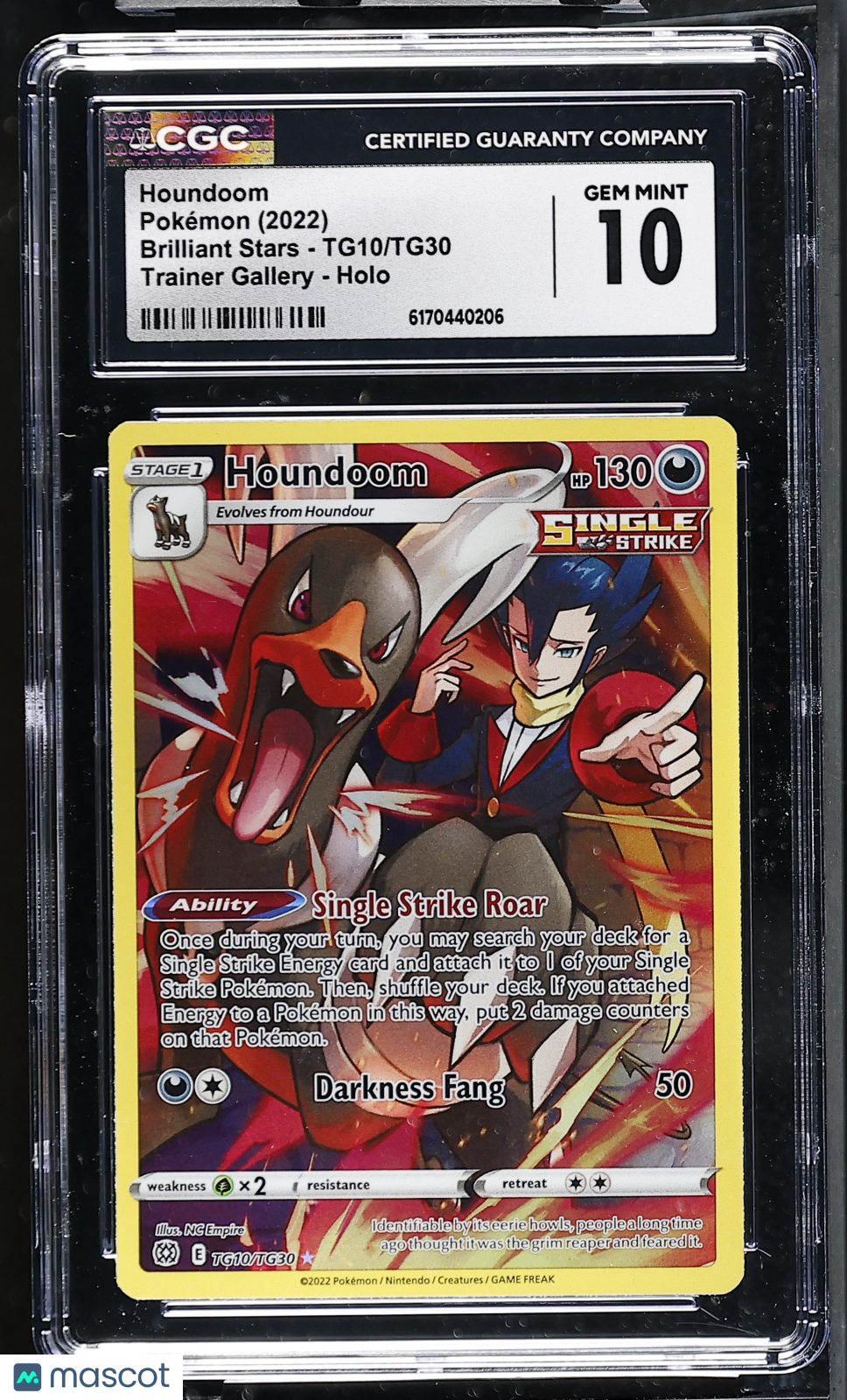 Pokemon Houndoom TG10 TG 30 CGC 10