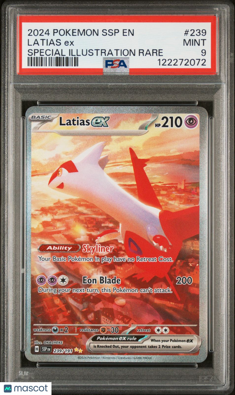 2024 Pokemon SSP EN Latias ex SIR PSA 9