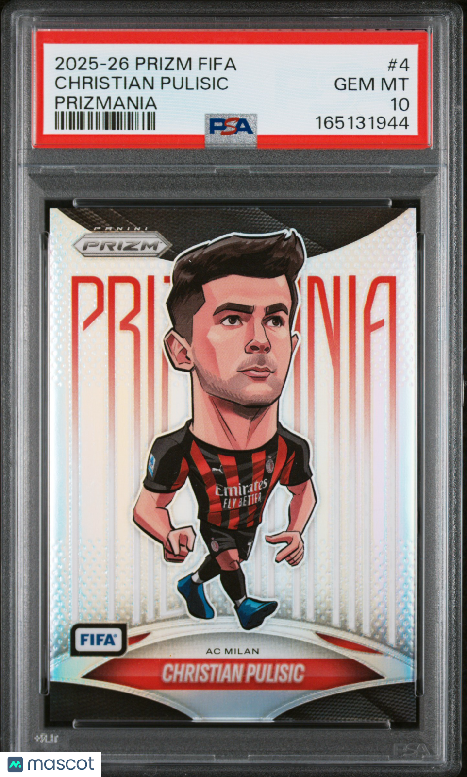 2025 Prizm FIFA Christian Pulisic Prizmania PSA 10