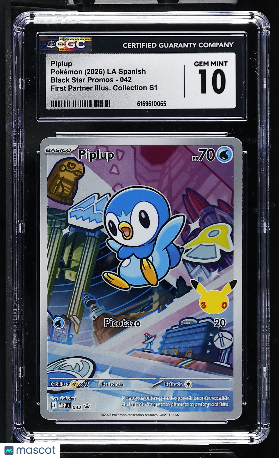 Pokemon Piplup 042 Promo CGC 10