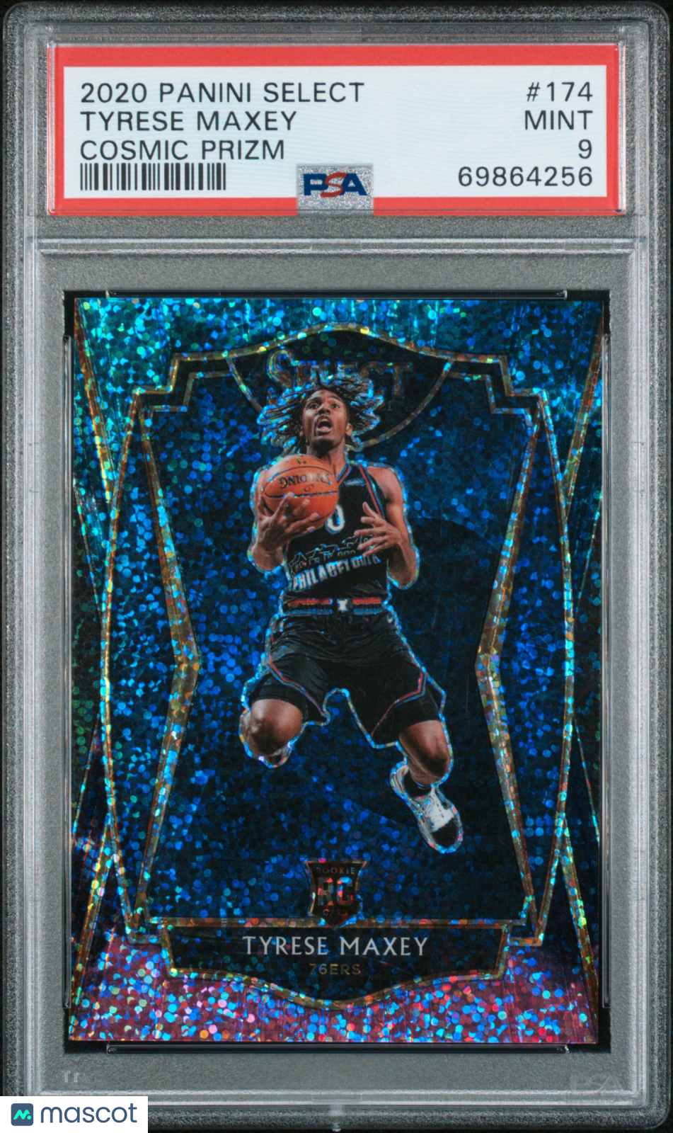 2020 Select Tyrese Maxey Rookie Premier Level Cosmic PSA 9 RC