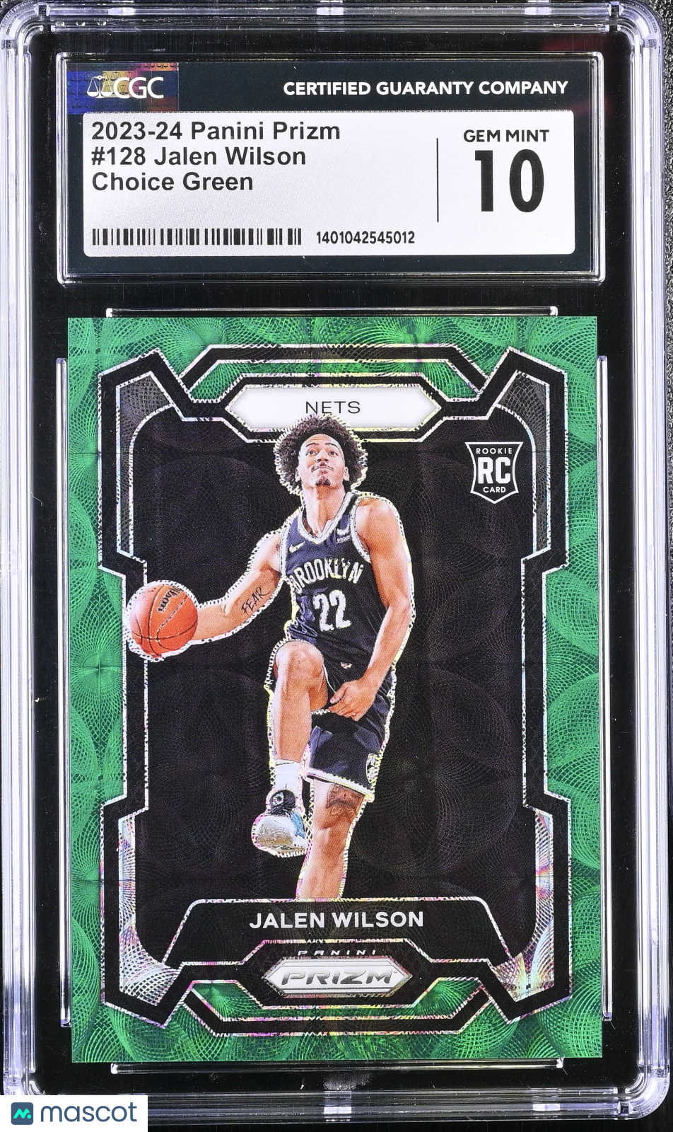 2023 Prizm Jalen Wilson Rookie Choice Green 1/8 CGC 10 RC