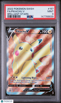 2022 Pokemon SWSH FA/Pikachu V Brilliant Stars PSA 9