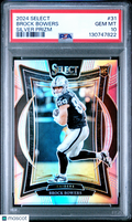2024 Select Brock Bowers Rookie Silver Prizm PSA 10 RC