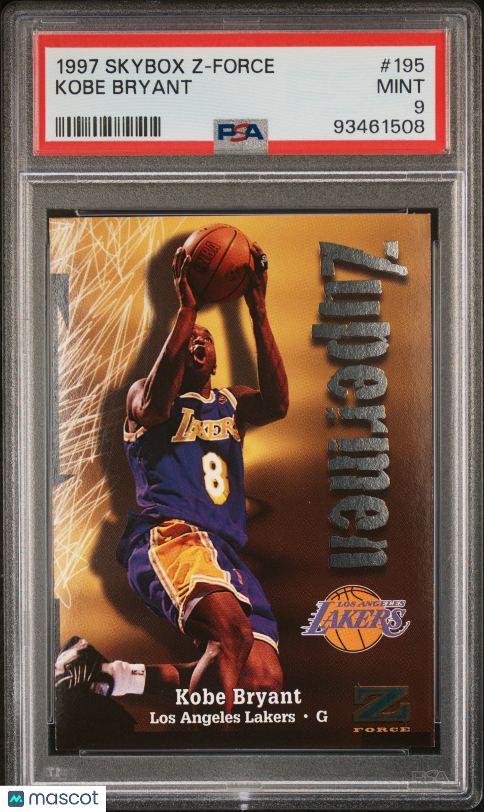 1997 Skybox Z-Force Kobe Bryant PSA 9