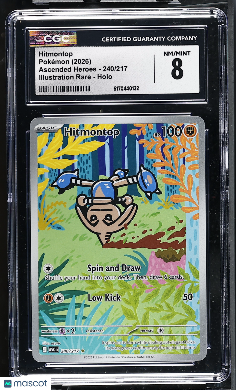 Pokemon Hitmontop 240 217 CGC 8
