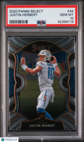 2020 Panini Select Justin Herbert #44 PSA 10