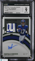 2022 Immaculate Collection Wan'Dale Robinson Rookie Patch Auto RPA 6/18 CGC 9 Auto 10 RC