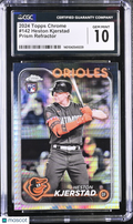 2024 Topps Chrome Heston Kjerstad Rookie Prism Refractor CGC 10 RC