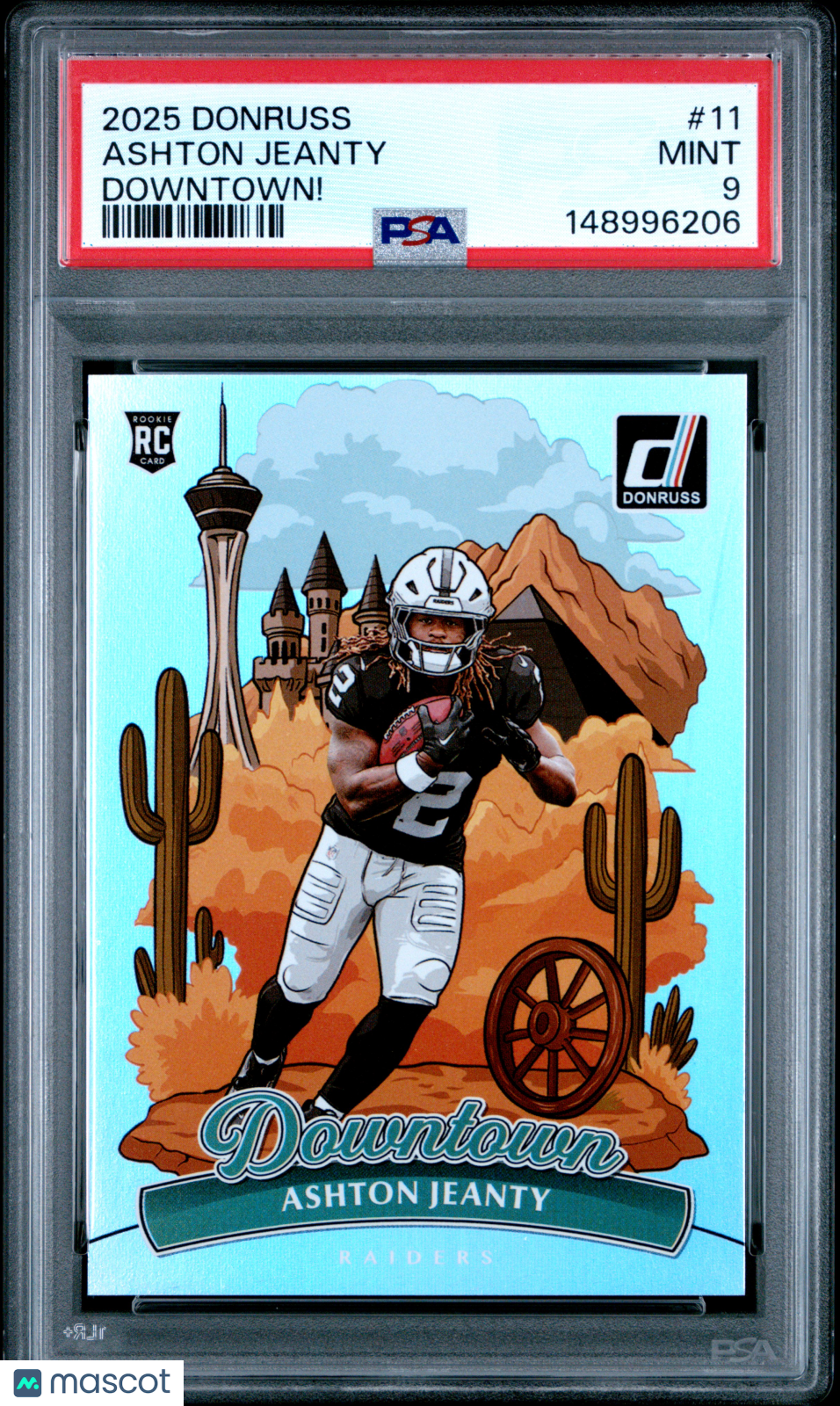 2025 Donruss Ashton Jeanty Rookie Downtown PSA 9 RC
