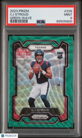 2023 Panini Prizm CJ Stroud #339 Green Wave PSA 9