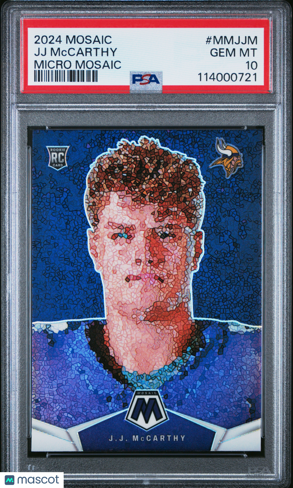 2024 Panini Mosaic Micro Mosaic JJ Mccarthy #MMJJM PSA 10