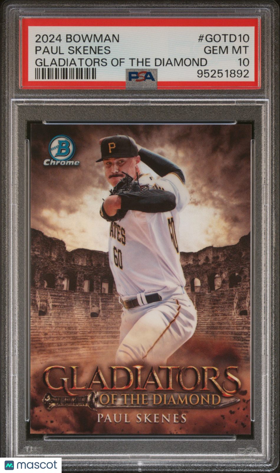 2024 Bowman Paul Skenes Gladiator of the Diamond PSA 10 RC