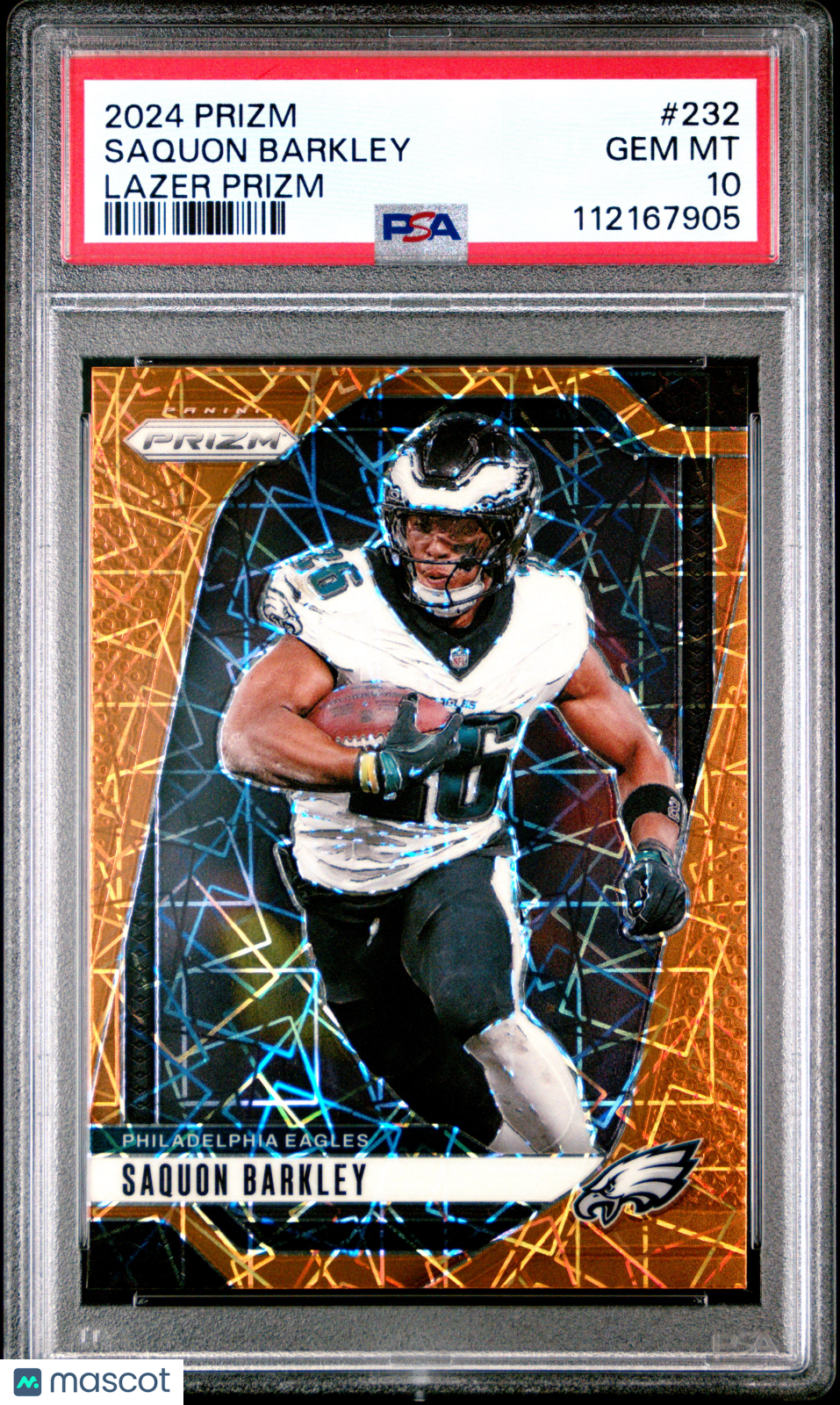 2024 Panini Prizm Saquon Barkley #232 Lazer PSA 10