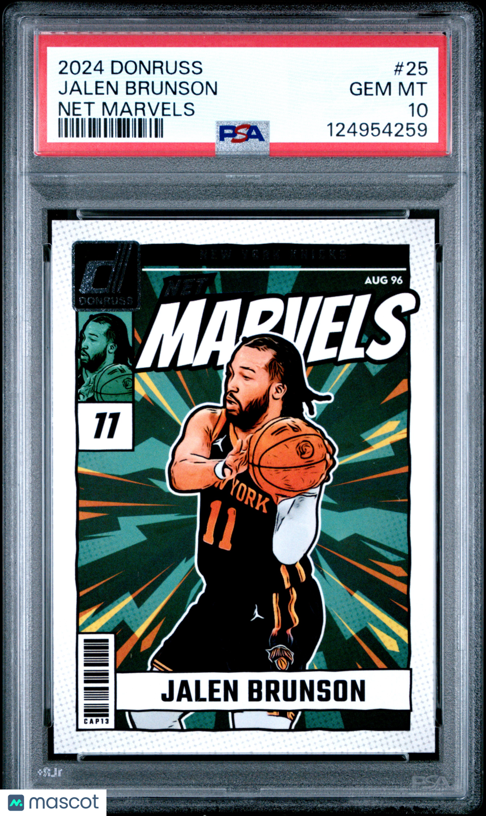 2024 Donruss Jalen Brunson Net Marvels PSA 10