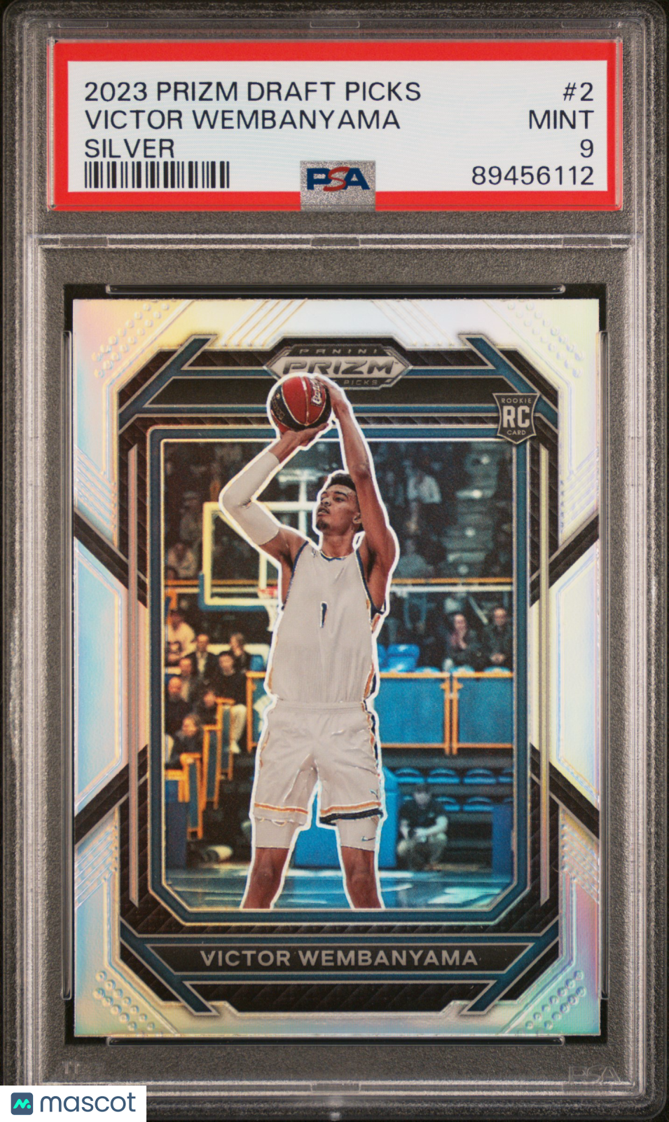 2023 Prizm Draft Picks Victor Wembanyama Silver PSA 9