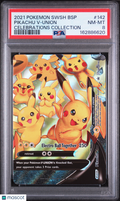 2021 Pokemon SWSH Pikachu V-Union Celebrations Collection PSA 8