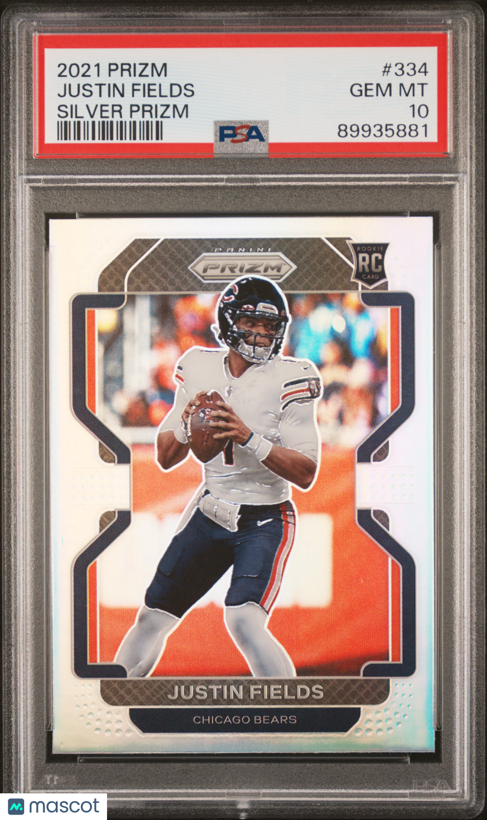 2021 Panini Prizm Justin Fields #334 Silver PSA 10