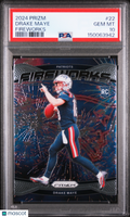 2024 Prizm Drake Maye Fireworks PSA 10