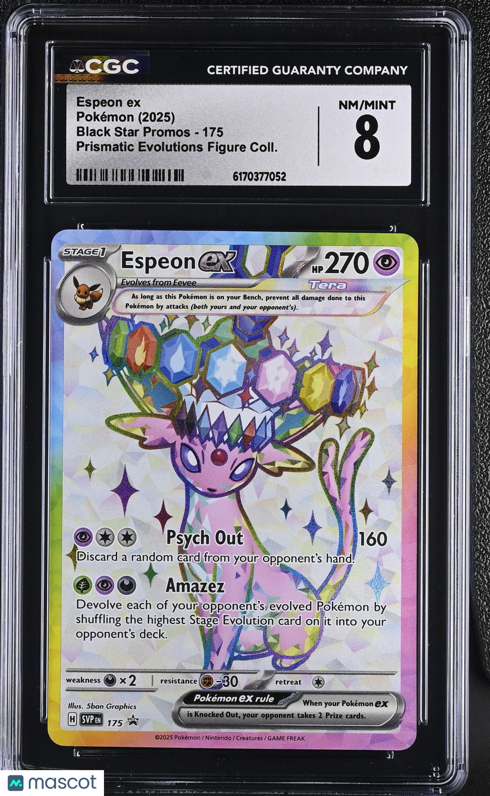 Pokemon Espeon ex 175 Promo CGC 8
