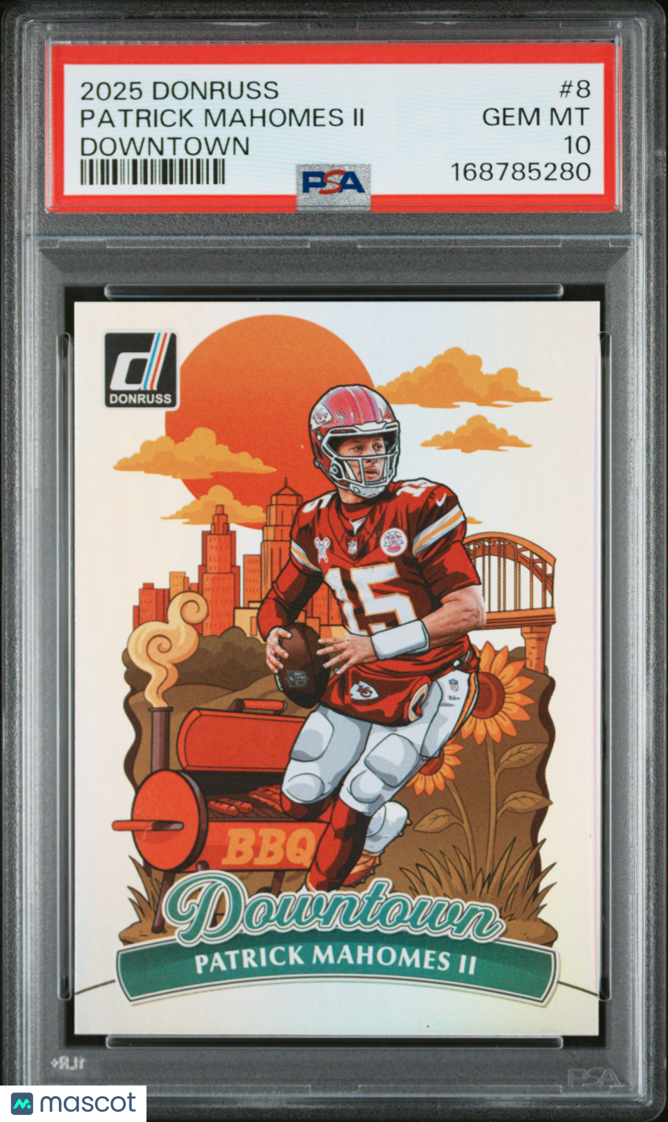 2025 Donruss Patrick Mahomes Downtown PSA 10