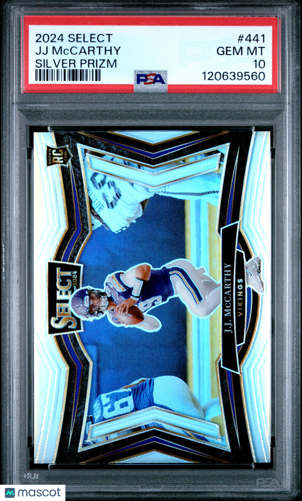 2024 Panini Select JJ Mccarthy #441 Silver Prizm PSA 10