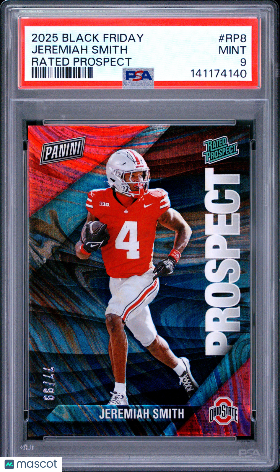 2025 Black Friday Jerimiah Smith Rated Prospect PSA 9