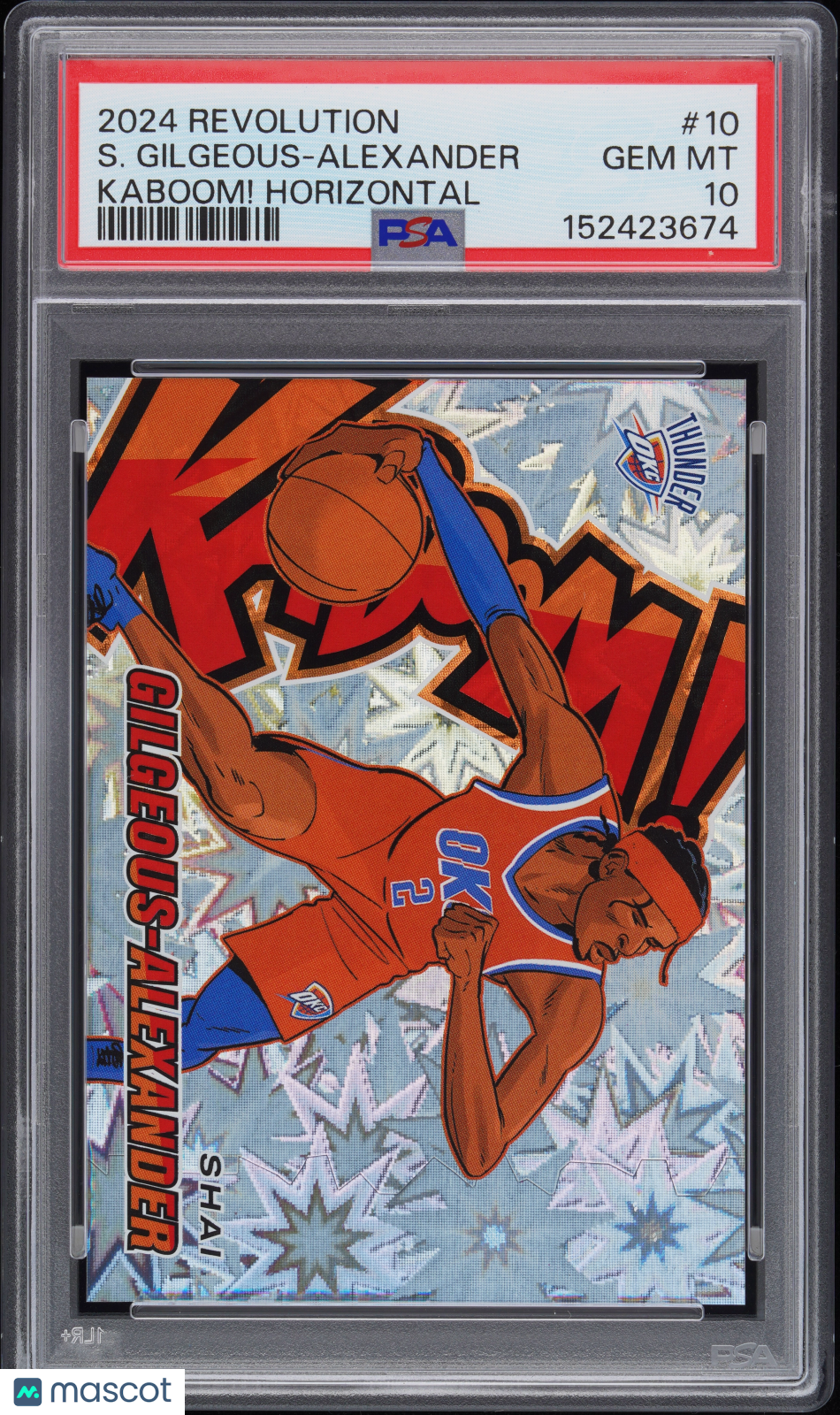 2024 Panini Revolution Kaboom! Horizontal S. Gilgeous-Alexander #10 PSA 10