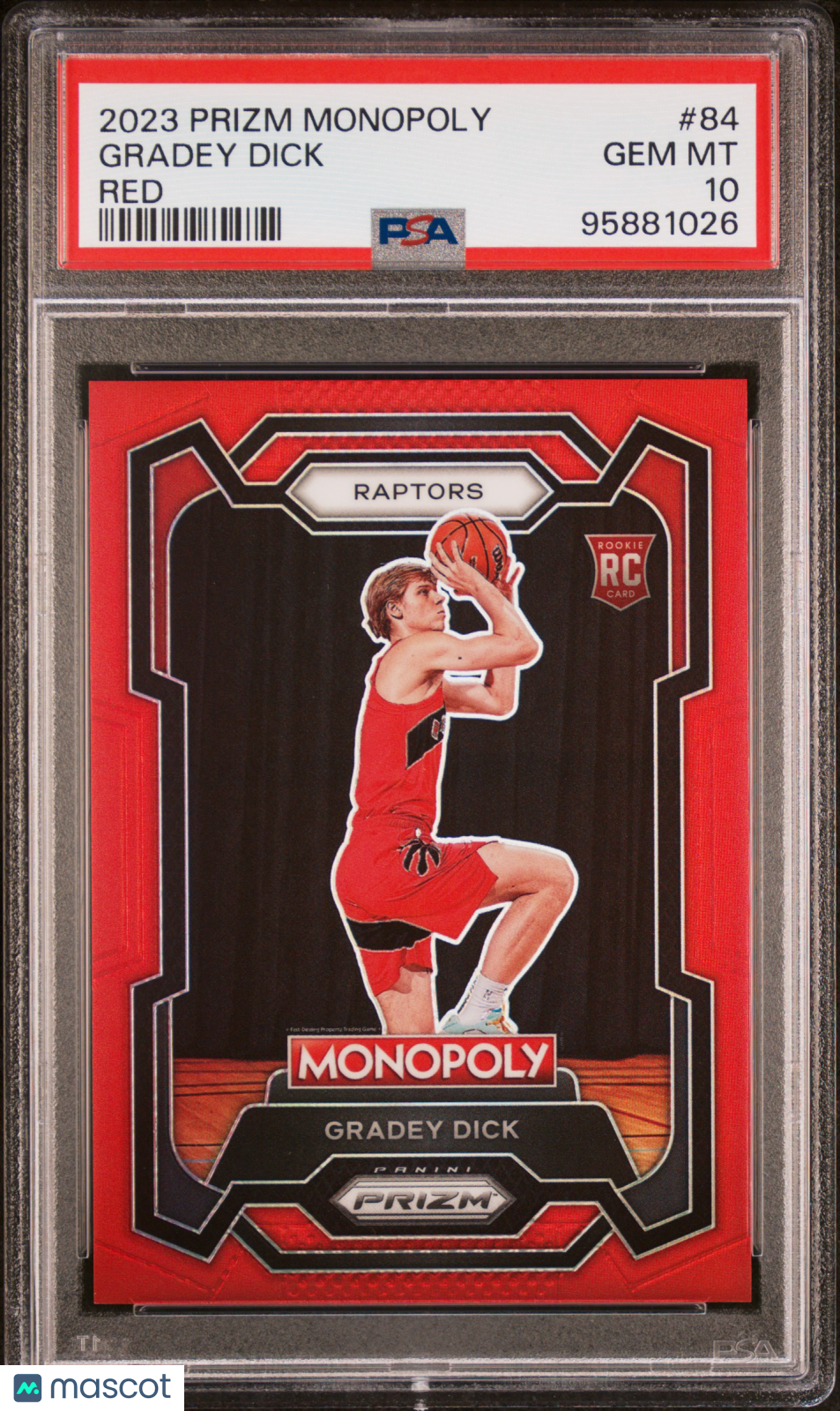 2023 Panini Prizm Monopoly Gradey Dick #84 Red PSA 10