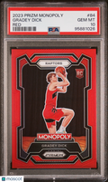 2023 Panini Prizm Monopoly Gradey Dick #84 Red PSA 10