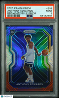 2020 Panini Prizm Anthony Edwards #258 Red White Blue PSA 9