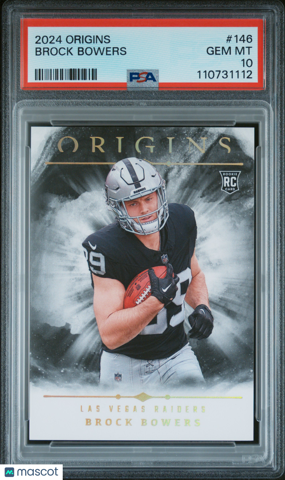 2024 Origins Brock Bowers Rookie PSA 10 RC