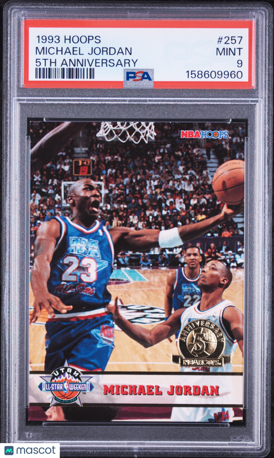 1993 Hoops Michael Jordan 5th Anniversary PSA 9