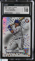 2023 Topps Pristine Josh Jung Rookie Pristine Refractor CGC 10 RC