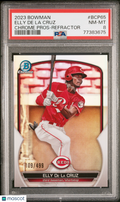 2023 Bowman Elly De La Cruz Chrome Prospects Refractor PSA 8