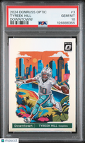 2024 Donruss Optic Tyreek Hill Downtown PSA 10