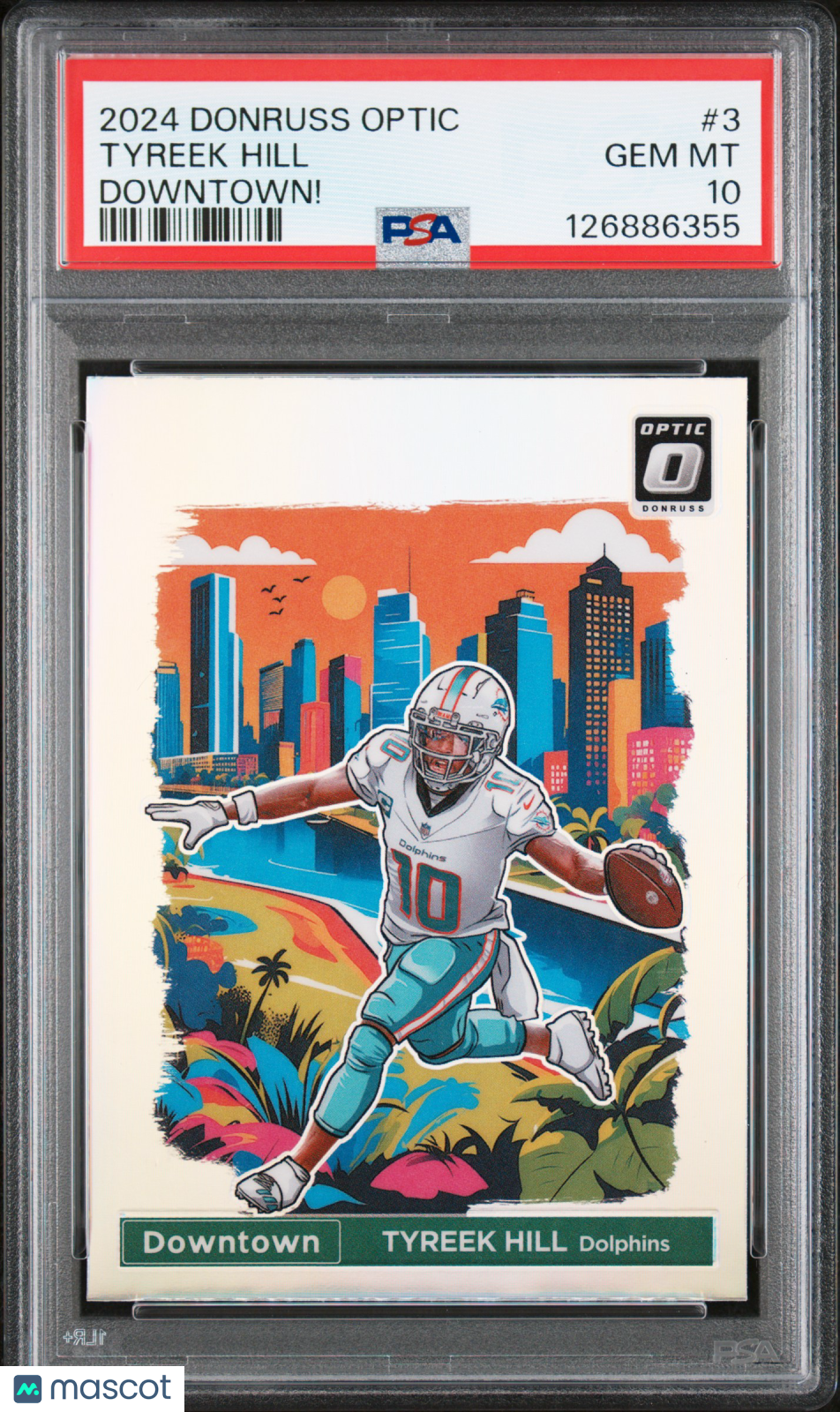 2024 Donruss Optic Tyreek Hill Downtown PSA 10