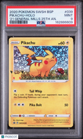 2020 Pokemon SWSH Pikachu Holo General Mills PSA 9