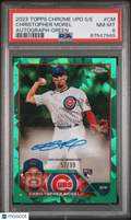 2023 Topps Chrome Update Sapphire Christopher Morel Auto 52/99 PSA 8 RC