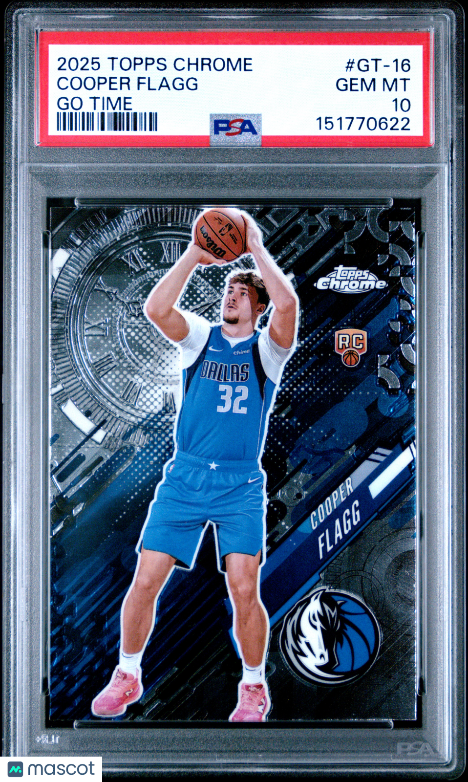 2025 Topps Chrome Cooper Flagg Rookie Go Time PSA 10 RC