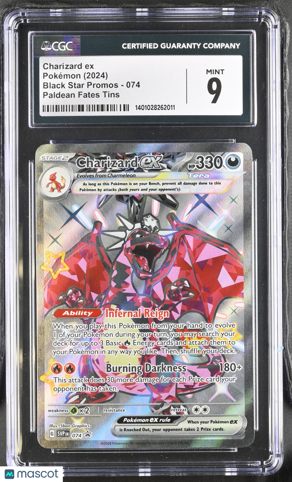 Pokemon Charizard ex 074 Promo CGC 9