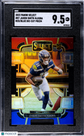 2023 Panini Select Jaxon Smith-Njigba #87 Red Blue Die Cut Prizm SGC 9.5