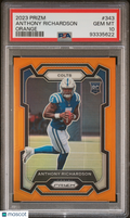 2023 Panini Prizm Anthony Richardson #343 Orange PSA 10