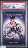 2024 Topps Chrome Update Aaron Judge MLB Illustrations PSA 9